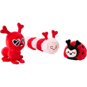 Frisco Valentine Lovebugs Plush Squeaky Dog Toy