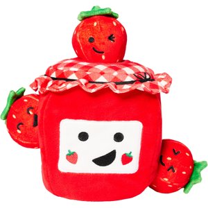 Frisco Valentine Strawberry Jam Hide & Seek Puzzle Plush Squeaky Dog Toy