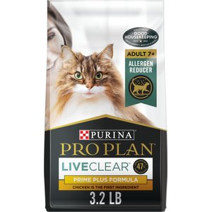 طعام قطط جاف Purina Pro Plan LIVECLEAR Adult 7+ Prime Plus Formula