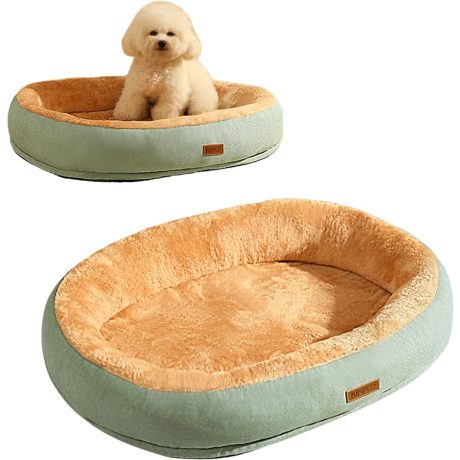 سرير كبير للقطط والكلاب، سرير للكلاب مع وسادة قابلة للازالة، سرير قطط دافئ ومريح للاستخدام الداخلي للحيوانات الاليفة، عش القطط، وسادة قبة، نوم ناعم، اسرة كلاب مقاومة للقلق، سرير للحيوانات الاليفة قابل