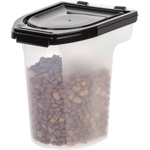 IRIS USA WeatherPro Airtight Pet Food Storage Container with Casters, 6-lb