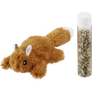 كيف تلعب مع قطتك 11 لعبة السنجاب المحشو من فرسكو مع النعناع البري القابل لإعادة التعبئة