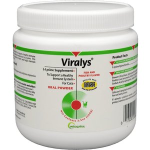 فيتامينات Vetoquinol Viralys مسحوق مكمل المناعة للقطط، 3.5 أوقية