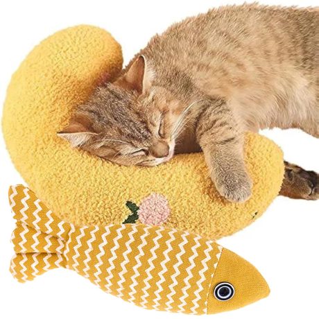 وسادة للقطط فائقة النعومة لتهدئة الحيوانات الاليفة على شكل نصف دونات لتحسين جودة نوم القطط وتوفر للقطط مكانًا ممتعًا للراحة والتفاعل ويمكن غسلها في الغسالة (ازرق)