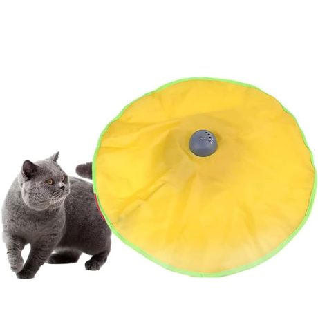 ألعاب قطط اوتوماتيكية للقطط، لعبة عصا القطط تفاعلية إلكترونية مخفية الحركة، عصا مطاردة للقطط الصغيرة بغطاء متحرك، بطيئة الحركة من اندجوجو