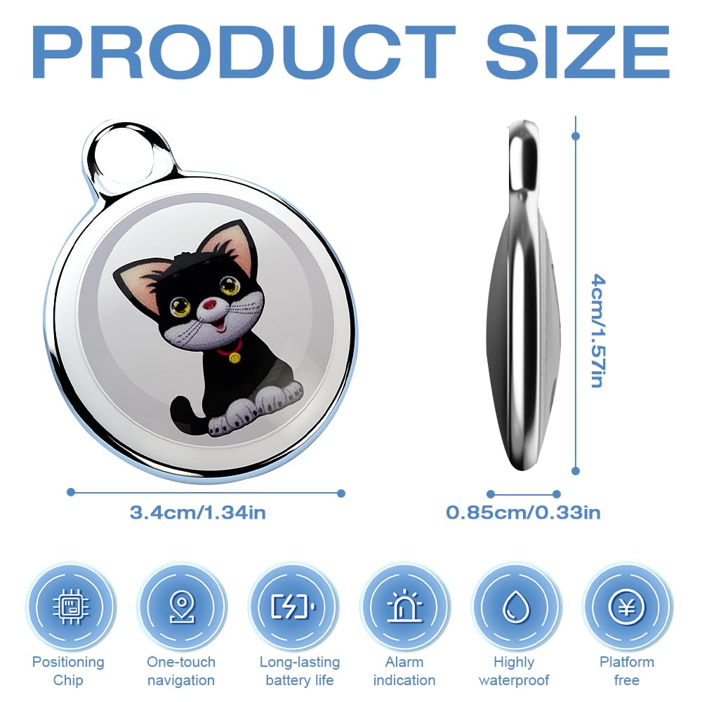 جهاز تتبع جي بي اس من اكس بي جيه بي كيه سي، جهاز تتبع القطط والكلاب، جهاز تتبع صغير مع طوق، جهاز تتبع جي بي اس للقطط، مقاوم للماء، تتبع مواقع الكلاب والقطط في الوقت الحقيقي