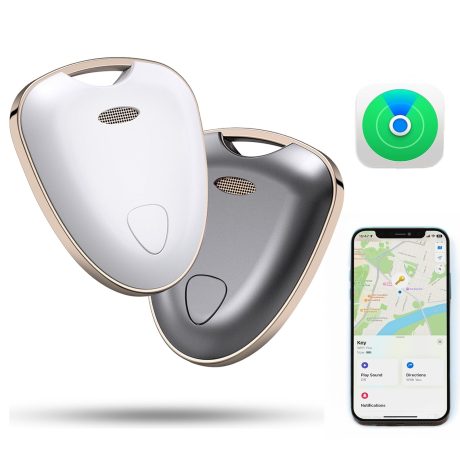 جهاز تحديد مواقع معتمد من ام اف اي يعمل مع فايند ماي (اي او اس فقط) مقاوم للماء بتصنيف IP67، جهاز تتبع ذكي يعمل بالبلوتوث لتتبع الأمتعة والشنط والمفاتيح والمحافظ