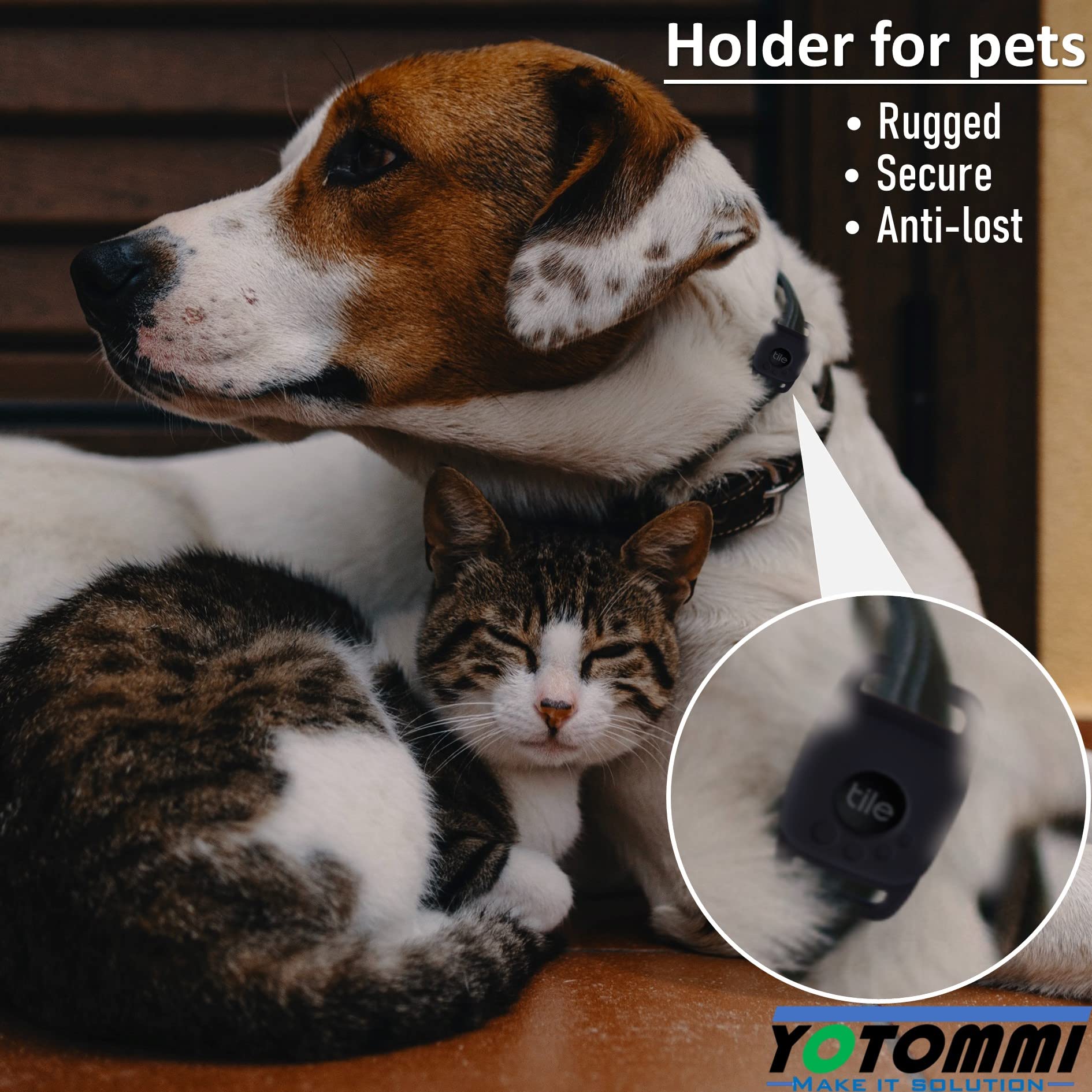 حافظة سيليكون لجهاز تايل ميت 2022 للحيوانات الاليفة والكلاب والقطط، ملحقات غطاء متوافقة مع جهاز التتبع مضاد للخدش، حامل قوي وامن وخفيف الوزن لحماية طوق الكلاب والاطفال (اسود)