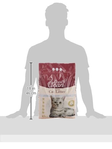 رمل فضلات القطط كول اند كلين من باتيماكس، برائحة بودرة الأطفال، 10 لتر