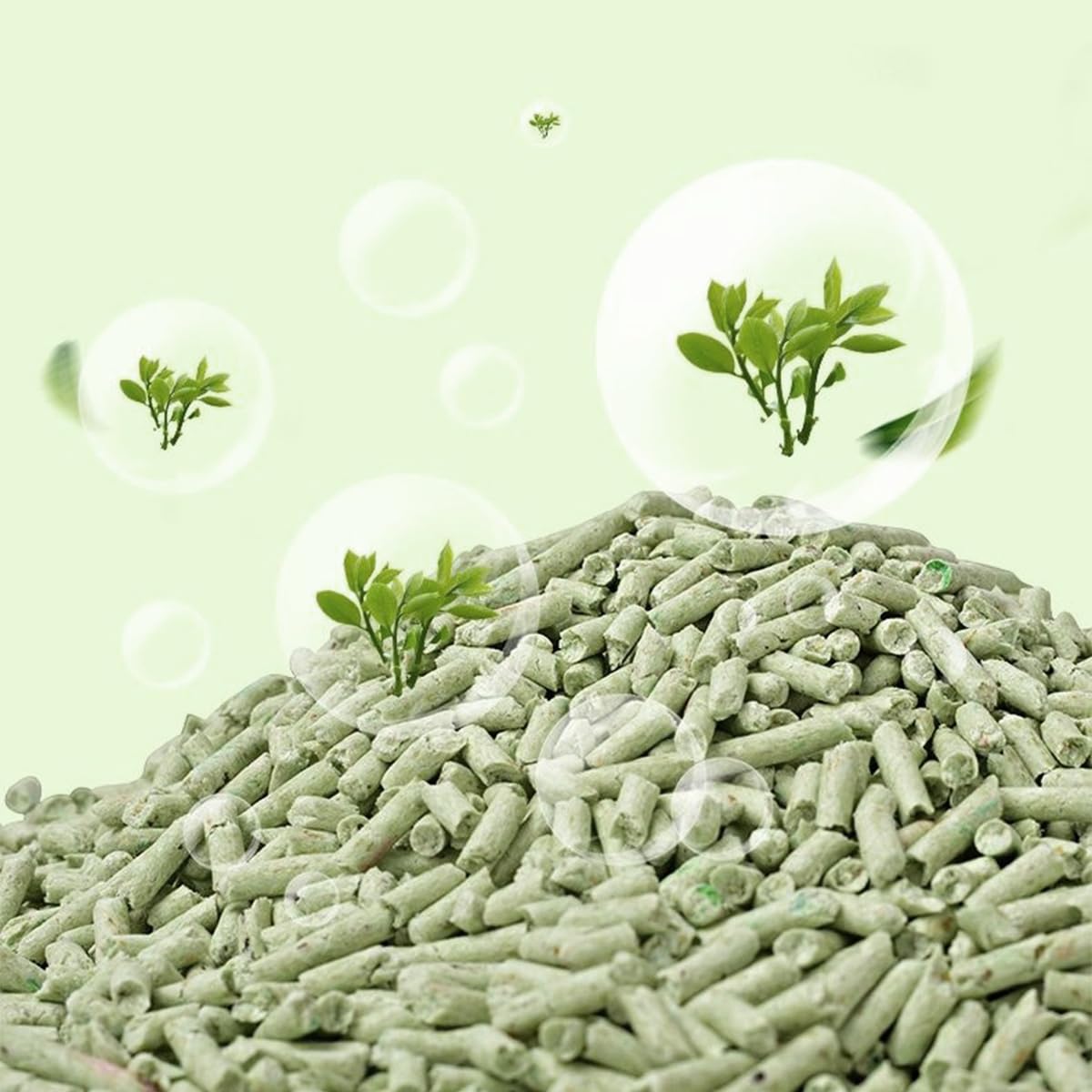 رمل فضلات القطط مصنوع من البنتونيت الطبيعي بنسبة 100% من اي سي في في، رمل فضلات معدني طبيعي متكتل وعالي الامتصاص يضمن لقطتك العودة إلى صندوق فضلات القطط براحة تامة، 7 لتر