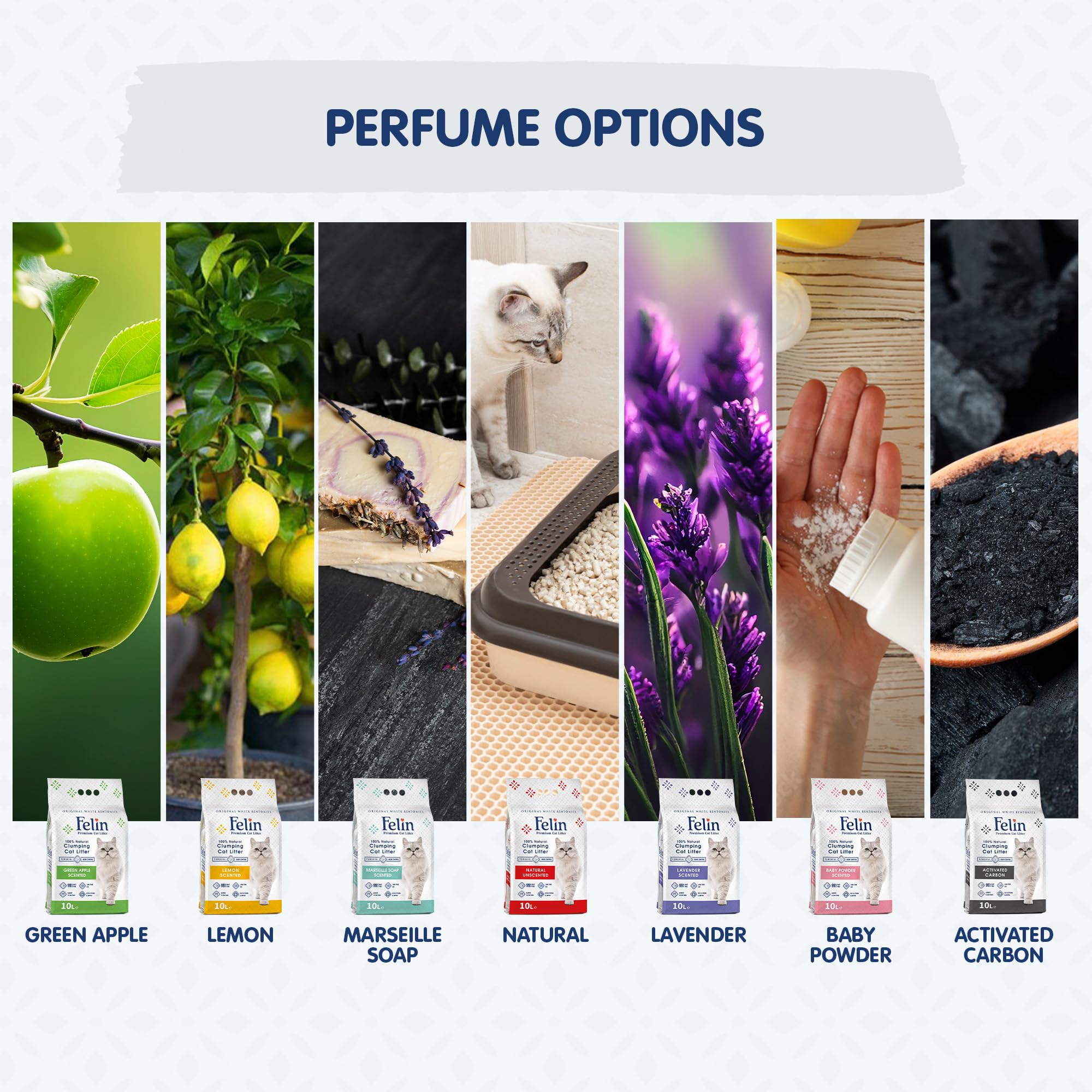 رمل فضلات القطط من فيلين مصنوع 100% من البنتونيت الطبيعي، قابل للتكتل بنسبة 99.5%، خالي من الغبار، معطر ومضاد للروائح الكريهة، لطيف على الحيوانات الأليفة، رائحة ليمون منعشة تدوم طويلا (10 لتر)