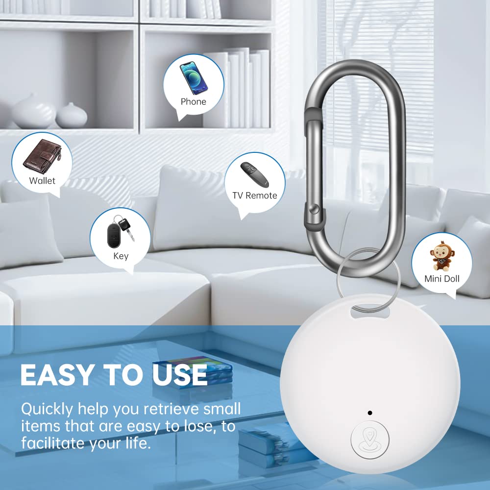 طقم جهاز تعقب ذكي للمفاتيح يعمل بالبلوتوث ونظام تحديد المواقع من 4 قطع من سينبوس، ميزة منبه مضاد للضياع، زر لصور السيلفي والتحكم بغالق الكاميرا، لمفاتيح السيارة والحيوانات الاليفة والشنط والمحافظ