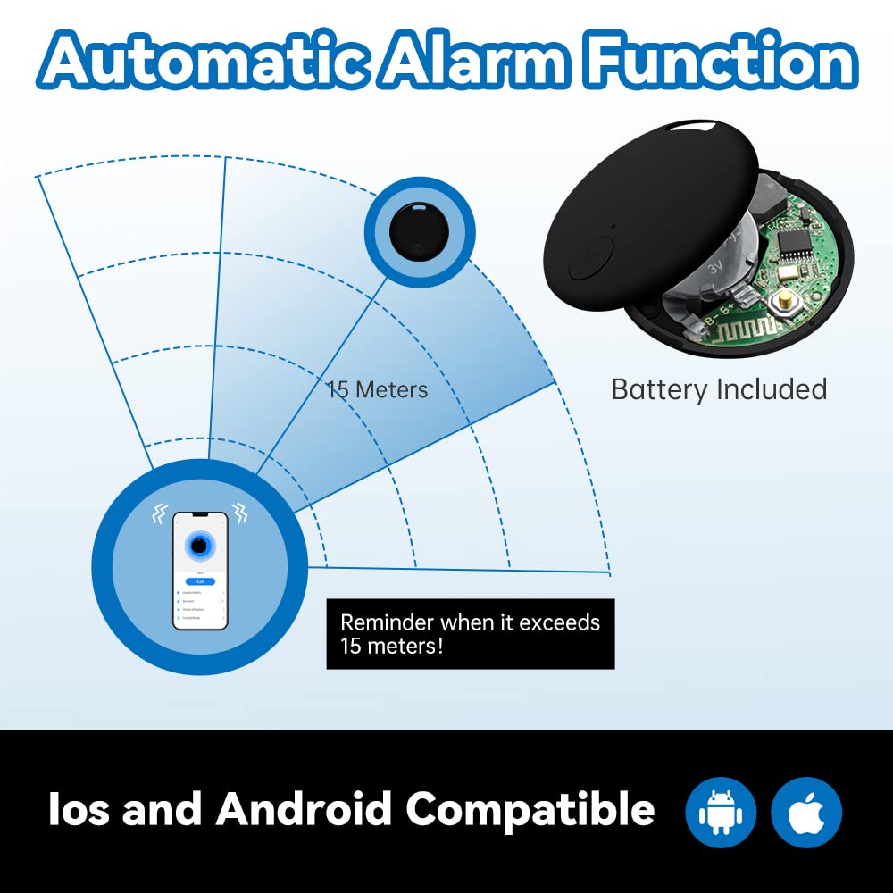 طقم جهاز تعقب ذكي للمفاتيح يعمل بالبلوتوث ونظام تحديد المواقع من 4 قطع من سينبوس، ميزة منبه مضاد للضياع، زر لصور السيلفي والتحكم بغالق الكاميرا، لمفاتيح السيارة والحيوانات الاليفة والشنط والمحافظ