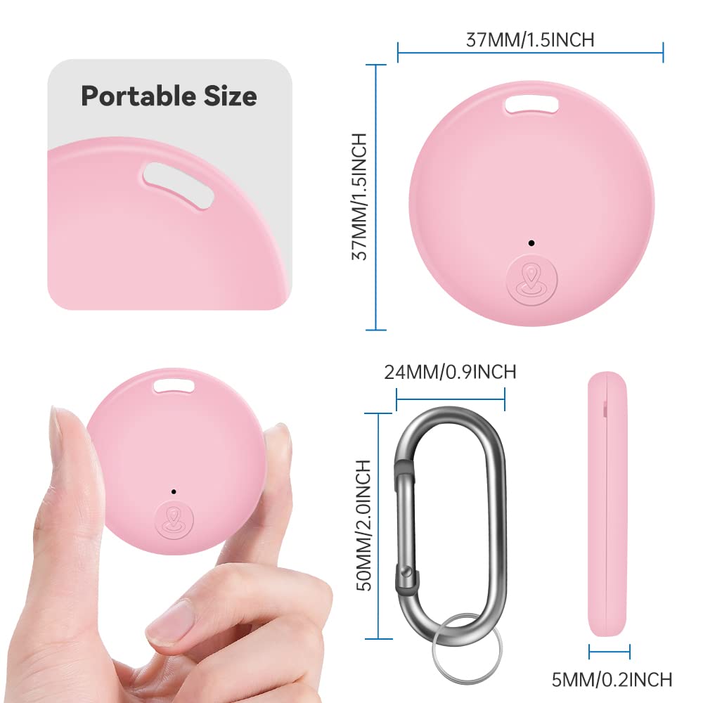 طقم جهاز تعقب ذكي للمفاتيح يعمل بالبلوتوث ونظام تحديد المواقع من 4 قطع من سينبوس، ميزة منبه مضاد للضياع، زر لصور السيلفي والتحكم بغالق الكاميرا، لمفاتيح السيارة والحيوانات الاليفة والشنط والمحافظ