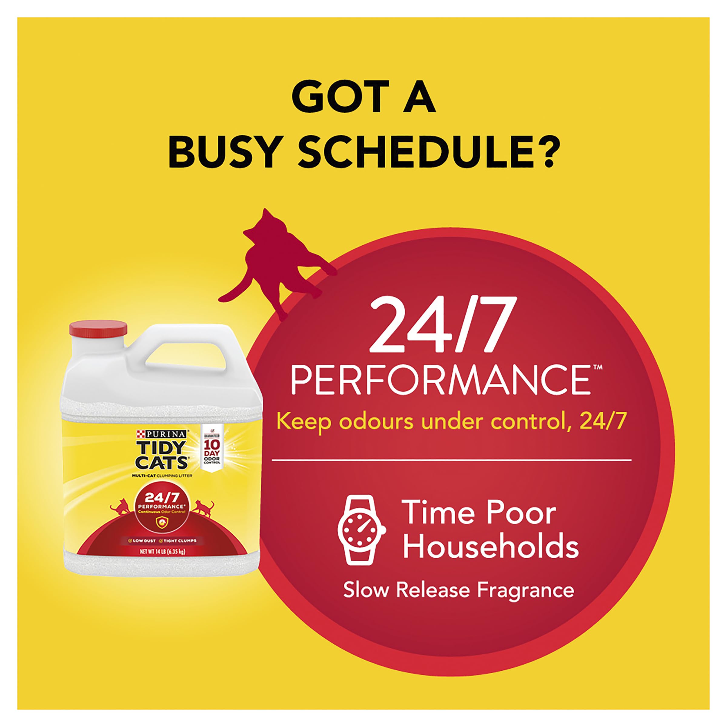 عبوة حبيبات بورينا تايدي كاتس بيرفورميس 14 باوند 6.35 كجم (عبوة من قطعة واحدة)