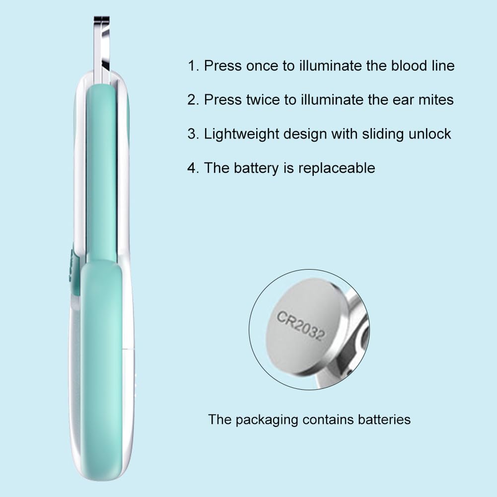 قصافة اظافر مع ضوء LED للكلاب والقطط، قصافة اظافر القطط مع ضوء LED، قصافة اظافر للقطط، مقص اظافر للقطط مع ضوء، قصافة اظافر القطط