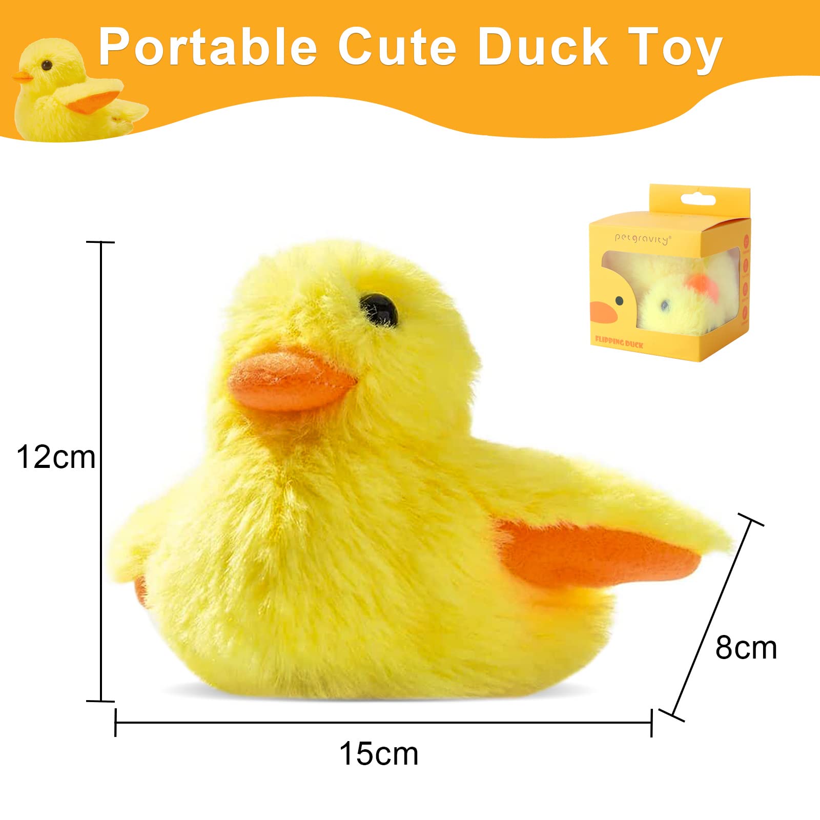 لعبة بطة تفاعلية للقطط في الاماكن المغلقة، لعبة لطيفة وناعمة وقابلة لاعادة الشحن بمنفذ USB، لعبة نعناع بري من القطيفة قابلة لاعادة التعبئة بتصميم واقعي واجنحة كهربائية ترفرف لتدريب القطط