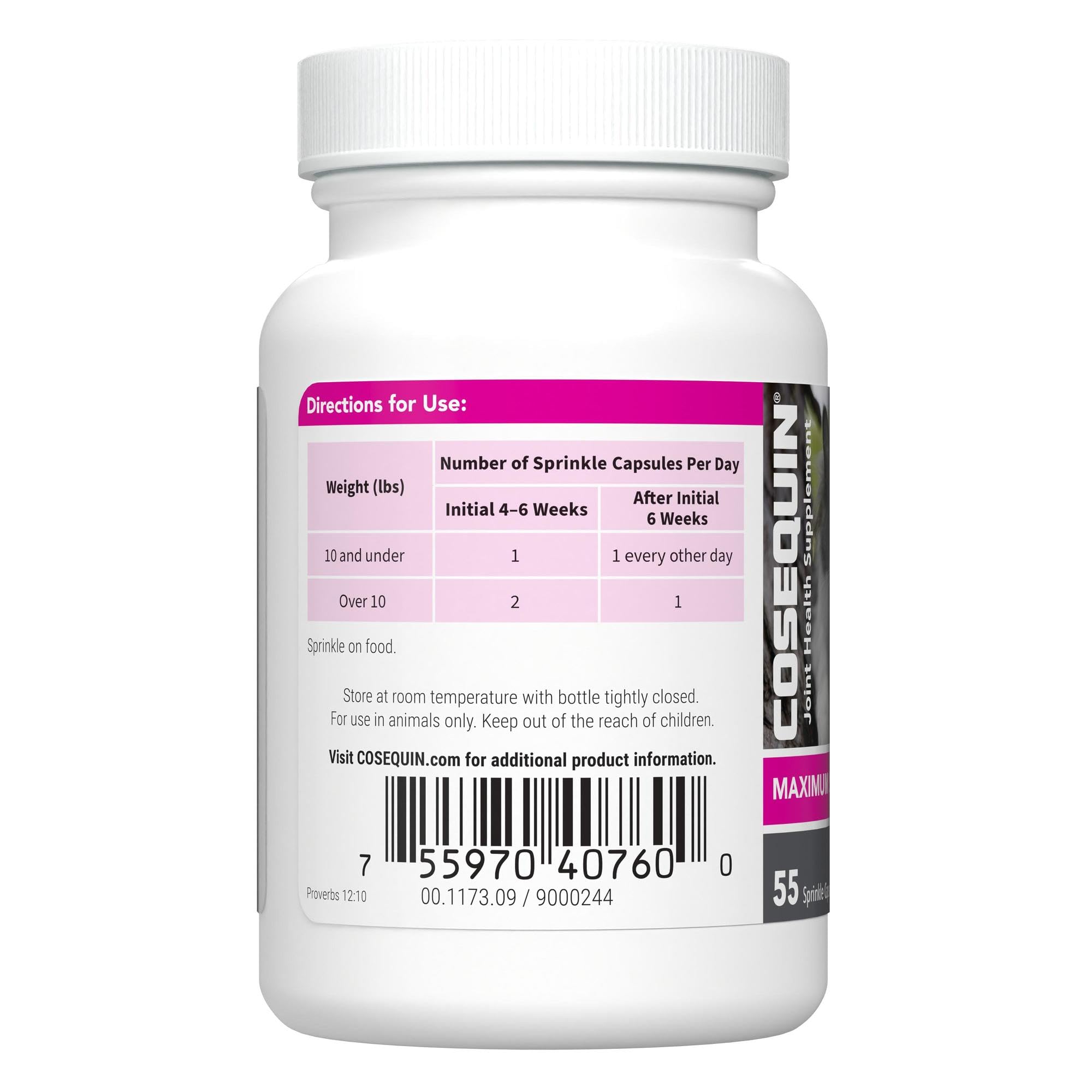 مكمل غذائي لصحة المفاصل للقطط من نوتراماكس - مع الجلوكوزامين وشوندروتن، عبوتان، 110 كبسولة اجمالية