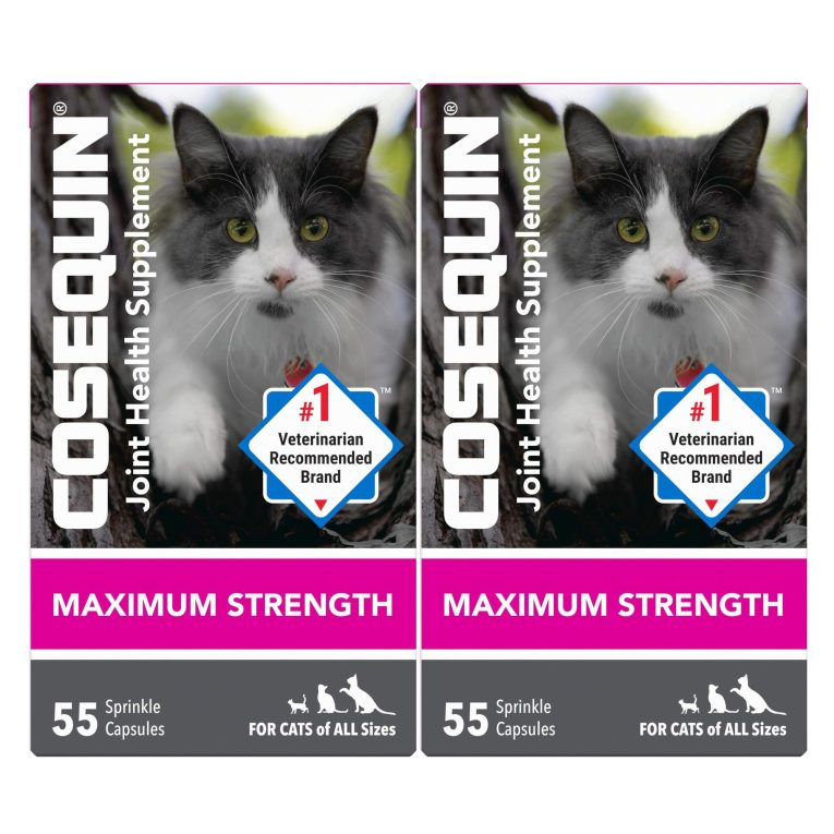 مكمل غذائي لصحة المفاصل للقطط من نوتراماكس - مع الجلوكوزامين وشوندروتن، عبوتان، 110 كبسولة اجمالية