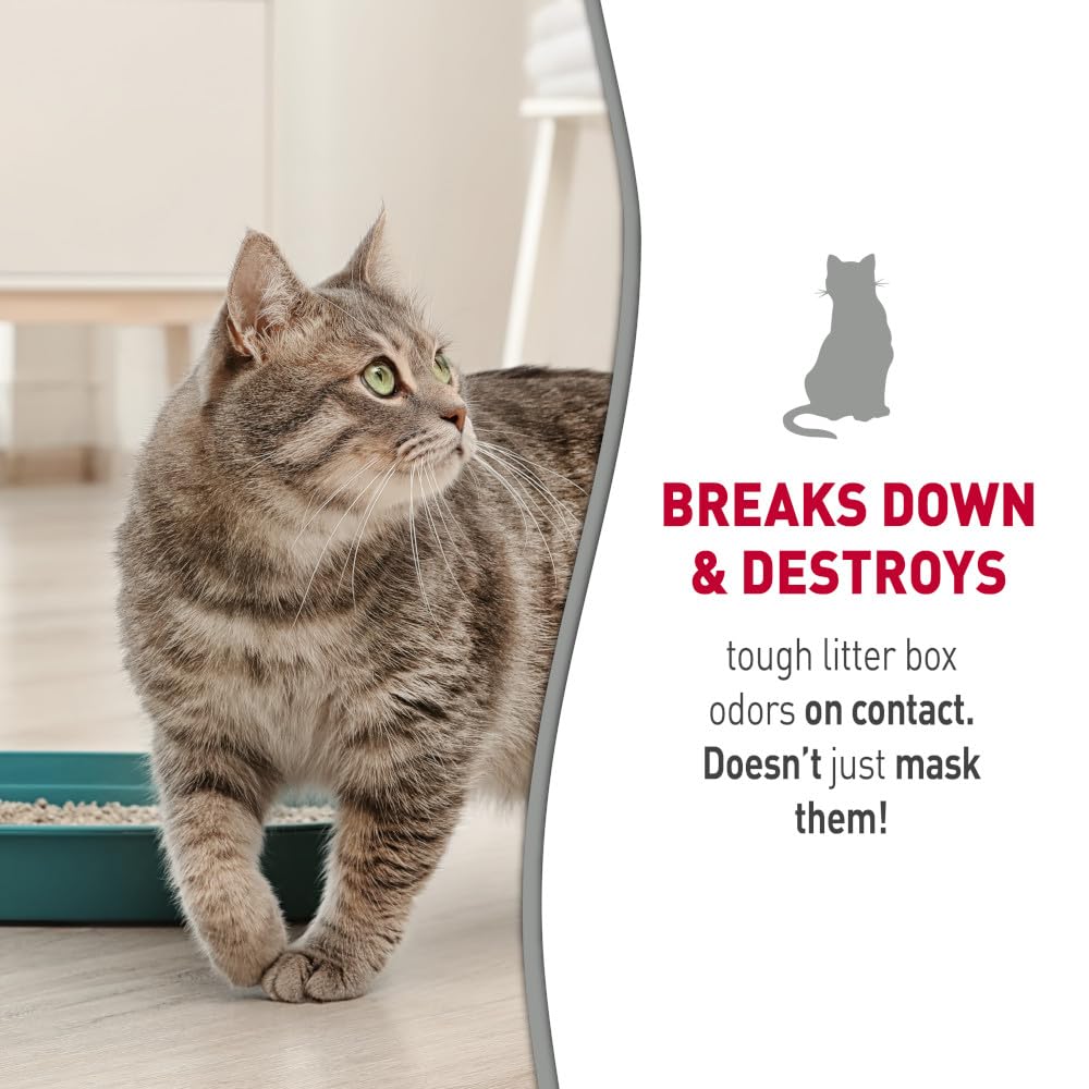 نيتشرز ميراكل منظف صندوق الفضلات الرغوي، قوي على روائح بول القطط، تركيبة انزيمية، 17.5 اونصة