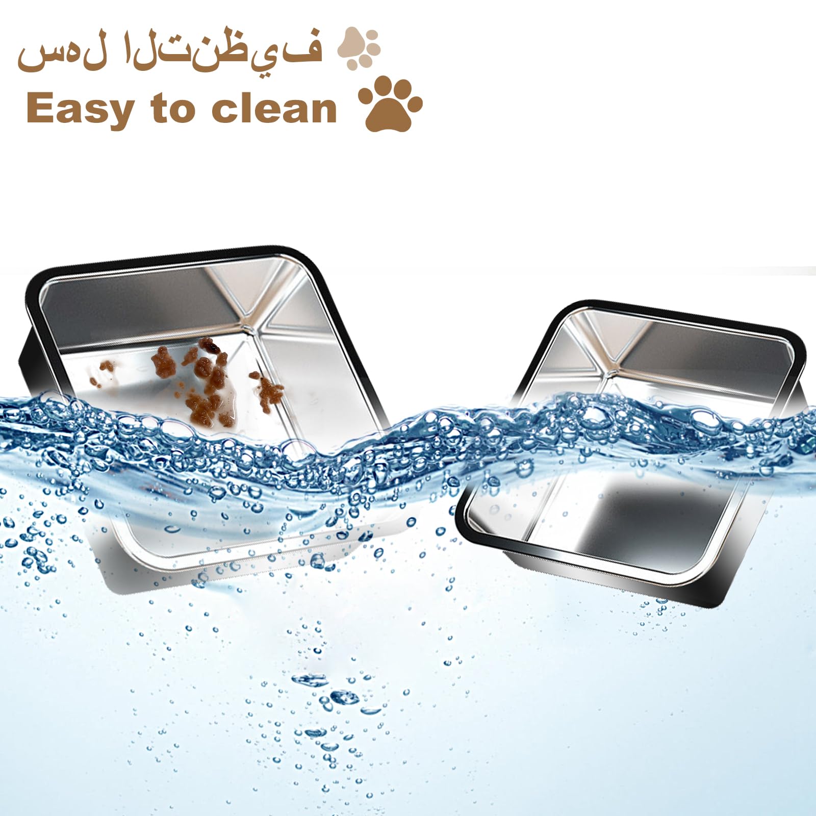 وحدة تغذية قطط تلقائية وجهاز تغذية مؤقت واي فاي 2.4G مع تحكم عن بعد من خلال التطبيق للتغذية عن بعد وموزع طعام مع اليكسا 7 لتر لقطتين (وعاء مزدوج)