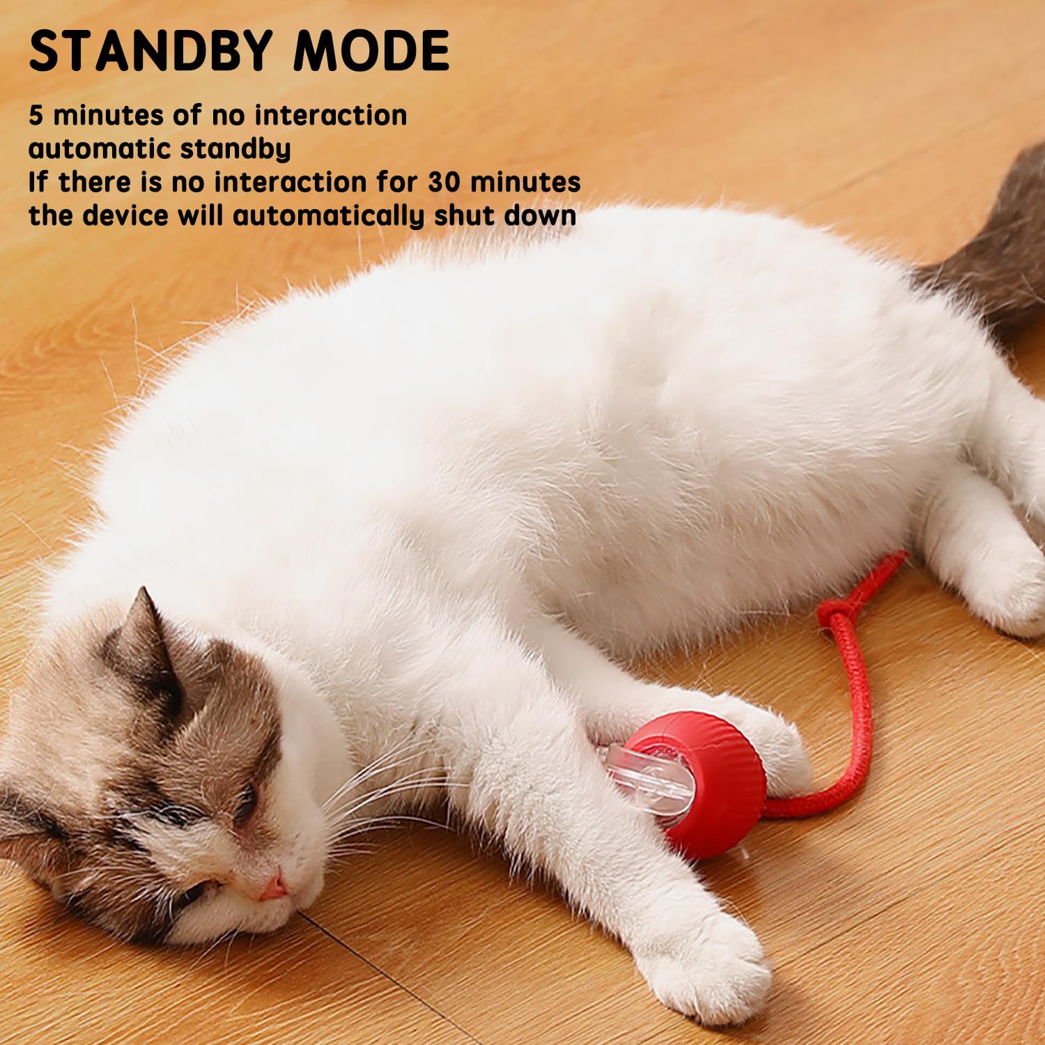 HJQYQ Interactive Rolling Ball, Self Rolling Cat Ball Interactive Cat Toys, Moving Dog Toys, 360° Smart Automatic Electric Dog Balls with Replacement Rope of Dogs (green)