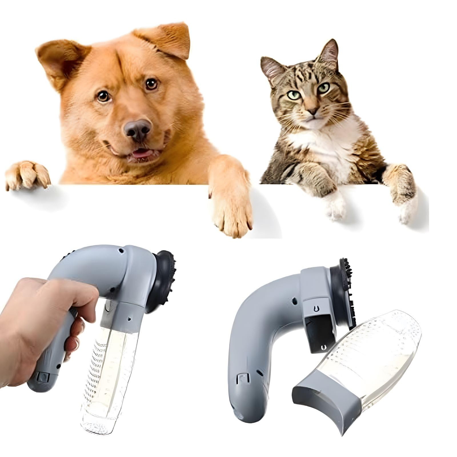 اداة ازالة شعر الحيوانات الاليفة من جويز، اداة ازالة شعر القطط والكلاب، اداة ازالة شعر الحيوانات الاليفة، اداة تشذيب منظفة، فرشاة حلاقة للتدليك، مكنسة كهربائية للفراء لمستلزمات الحيوانات الاليفة