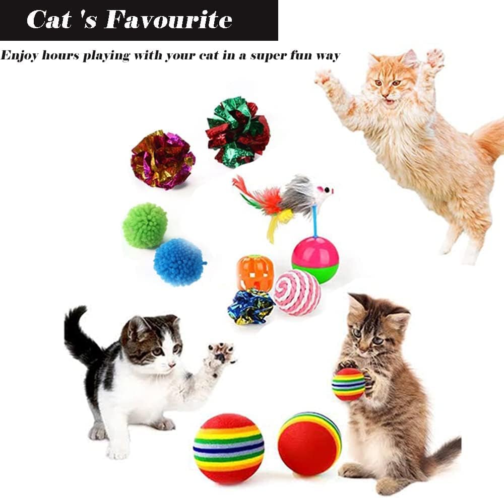 اس 2 سي 28 قطعة من ملحقات العاب القطط التفاعلية - ملحقات للقطط الداخلية، العاب القطط، نفق وخيمة، العاب القطط للعض، العاب القطط للقطط، لعبة سمكة للقطط لمحبي القطط..
