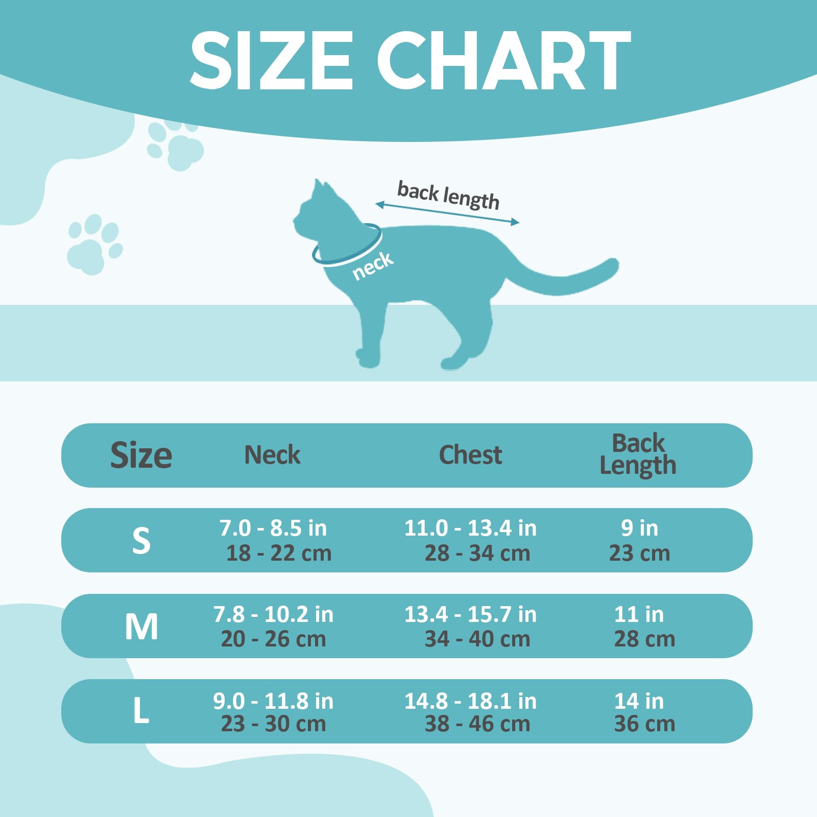 افونت بدلة التعافي للقطط - قطعة واحدة مع اكمام امامية بعد الجراحة، جراحة جراحية للجروح البطنية والامراض الجلدية مع ياقة الكترونية بديلة - ازرق رمادي (S)