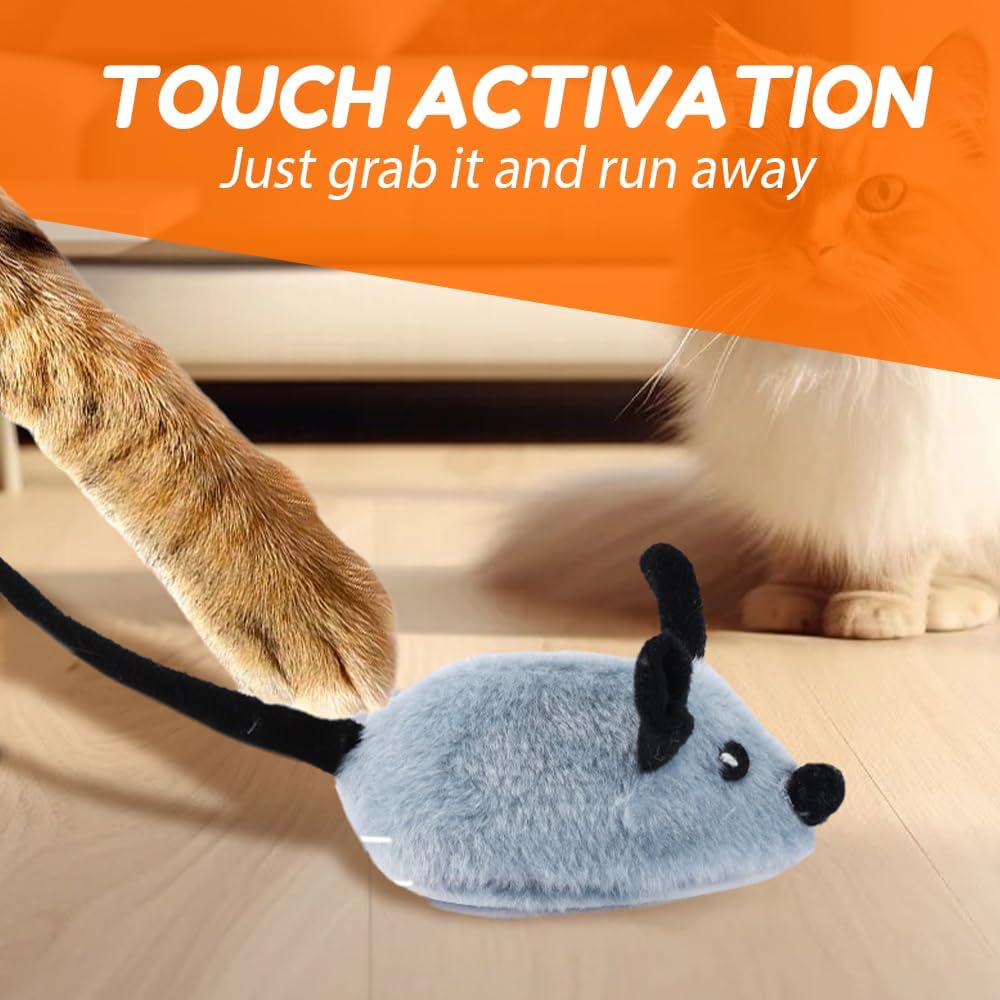 العاب تفاعلية للقطط بجهاز تحكم عن بعد في الاماكن المغلقة، العاب فأر اوتوماتيكية للقطط، العاب محاكاة قطيفة قابلة لاعادة الشحن، العاب محفزة للقطط الكهربائية، العاب قطط تصدر صوت صرير (رمادي)