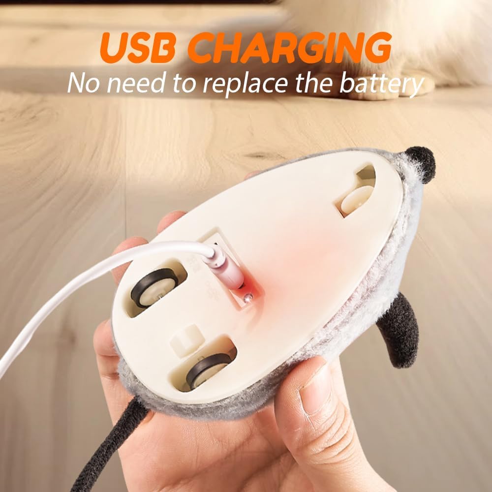 العاب تفاعلية للقطط بجهاز تحكم عن بعد في الاماكن المغلقة، العاب فأر اوتوماتيكية للقطط، العاب محاكاة قطيفة قابلة لاعادة الشحن، العاب محفزة للقطط الكهربائية، العاب قطط تصدر صوت صرير (رمادي)