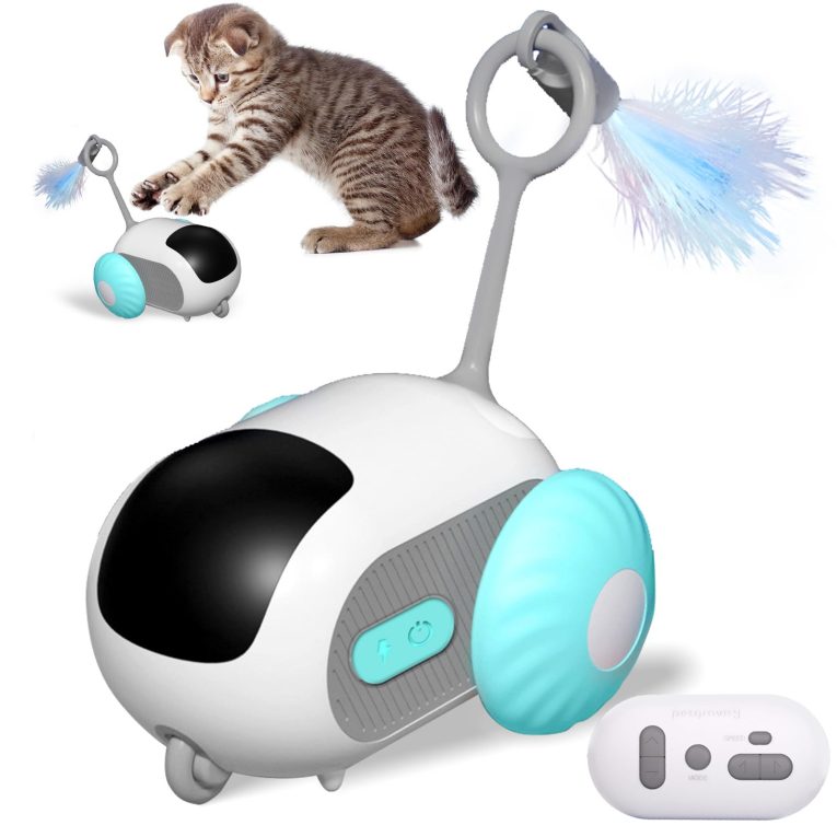 العاب قطط ذكية بجهاز تحكم عن بعد من ماسليز، لعبة قطط اوتوماتيكية، العاب تفاعلية مرنة دوارة 360 درجة للقطط، وضع مزدوج ذكي، شحن USB، رفيق لعب جيد للقطط
