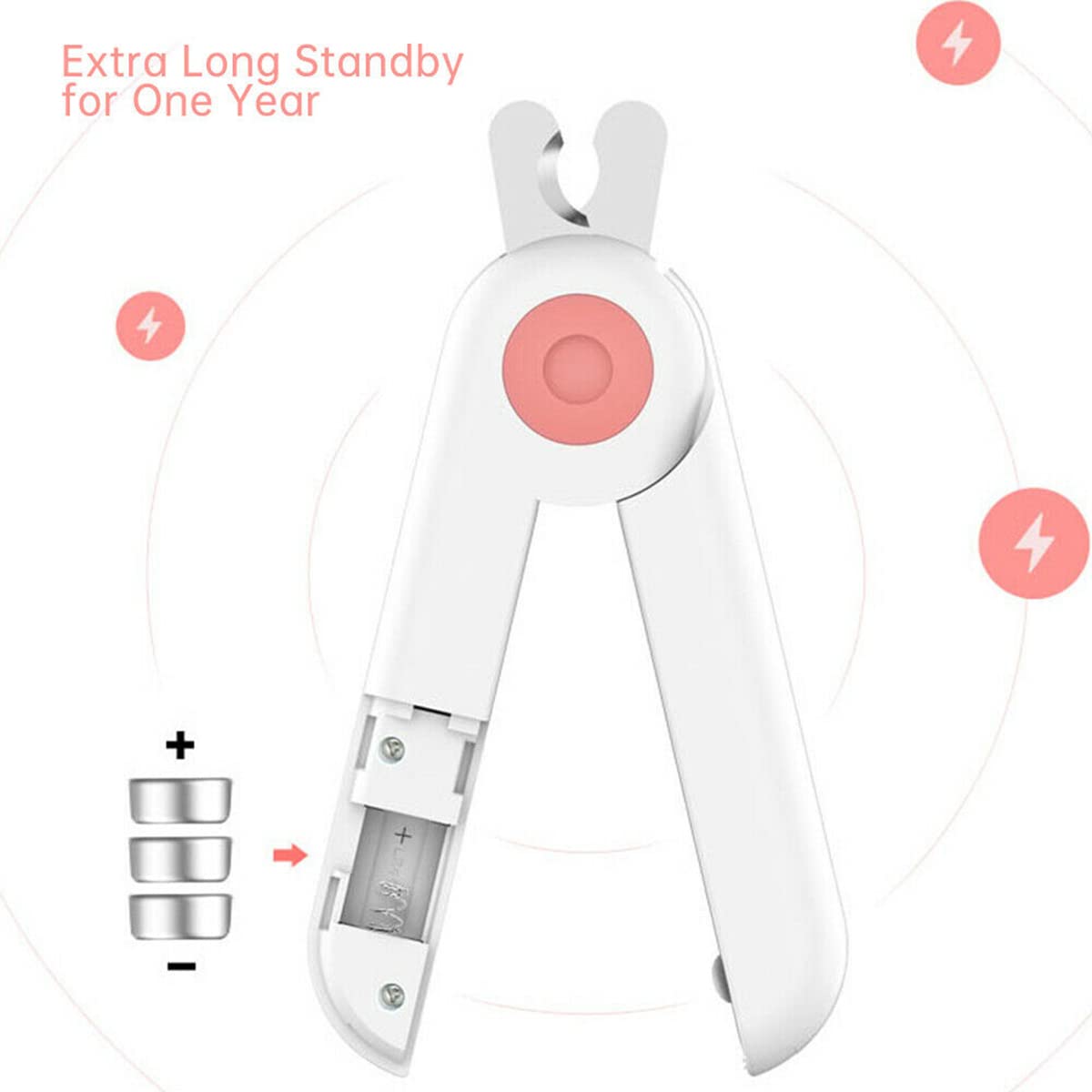 انتول قصافة اظافر الحيوانات الاليفة، قصافة اظافر احترافية للكلاب والقطط والحيوانات الاليفة مع ضوء LED لتجنب القطع الزائد