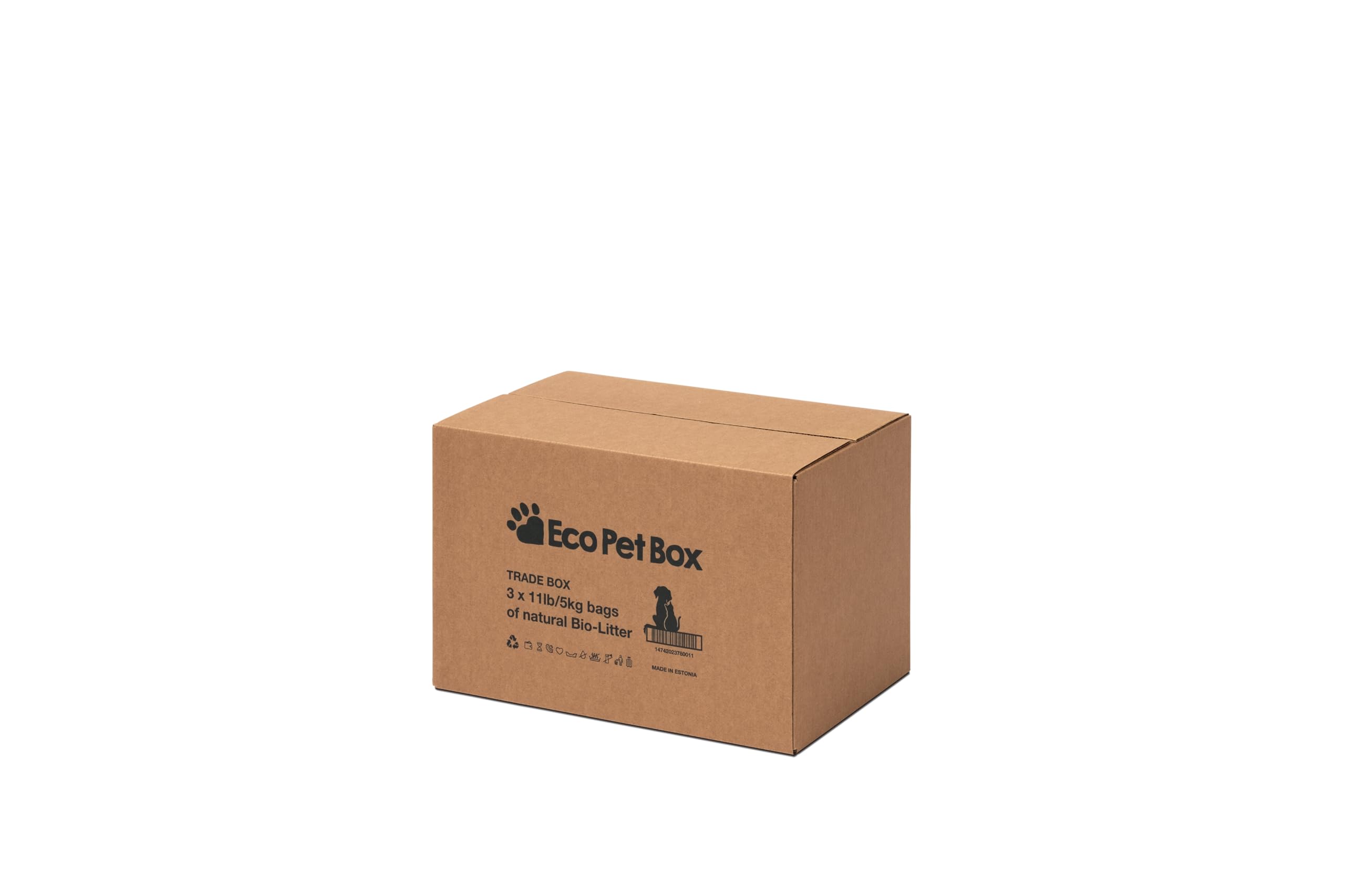 ايكو بيت رمل حيوي من الخشب الطبيعي وحبيبات القش، 11 باوند