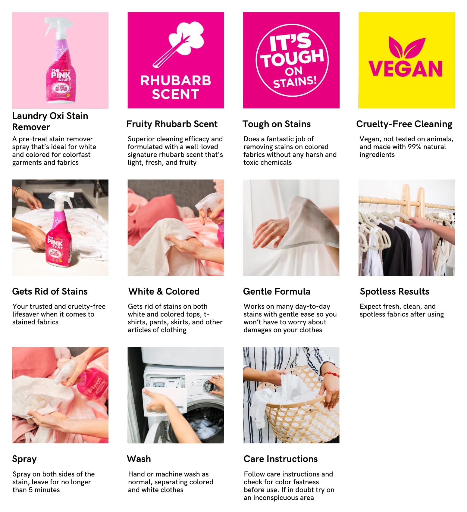 بخاخ ذا بينك ستاف من ستار دروبس - مزيل البقع اوكسي ميراكل لوندري عبوة قطعتين 2 بقع الغسيل 1.27 كيلوجرام