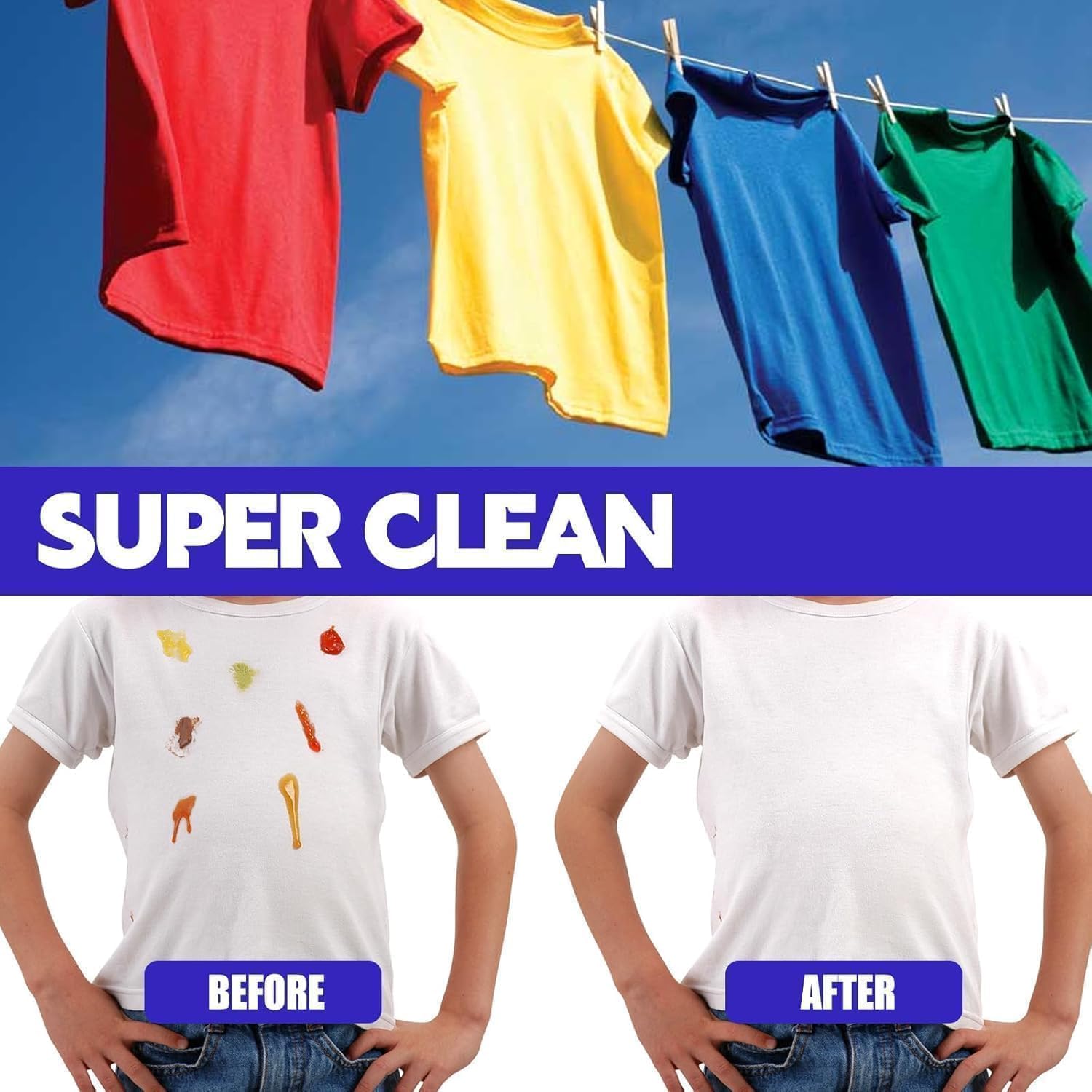 بكرة تنظيف كرات دوارة للملابس من ازوني، قطعتان من خرز سائل شفاف لا يغسل في حالات الطوارئ، مزيل البقع السحري السريع سهل الحمل بدون تنظيف جاف للطعام والشحوم والقهوة من الغسيل، 50 مل