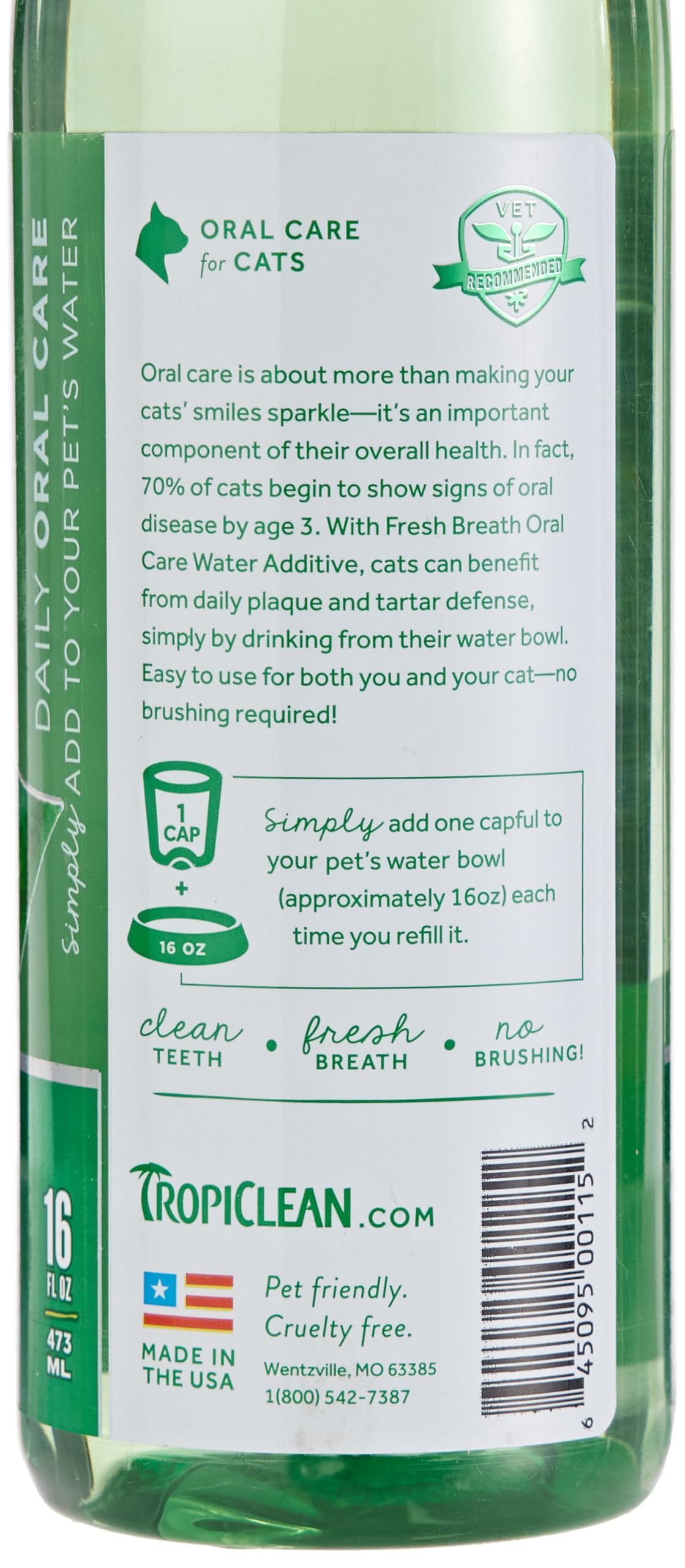 تروبي كلين إضافات مائية للقطط 16 اونصة