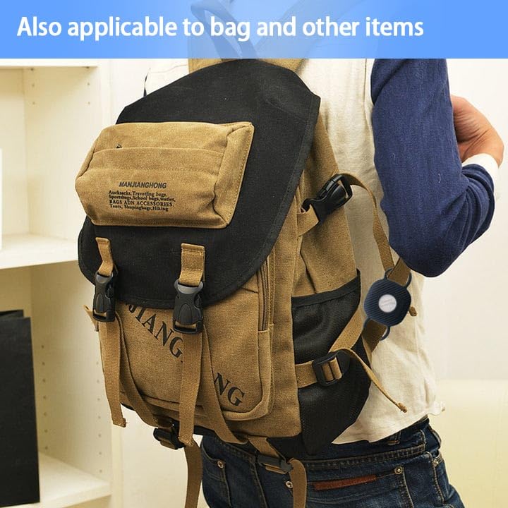 جهاز تتبع ذكي جالاكسي سمارت تاج سيليكون لطوق الكلاب عبوة من قطعتين مضادة للماء لتعقب الحيوانات الاليفة والقطط حامل بنظام تحديد المواقع يثبت بطوق اسود نظام العالمي أجهزة لوحية