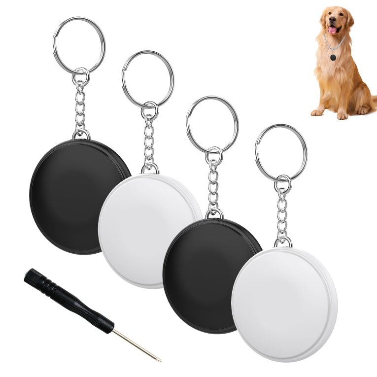 جهاز تعقب بلوتوث متوافق فقط مع جهاز تتبع المفاتيح المعتمد من ابل اي او اس لمفاتيح السيارة والمحفظة وجهاز تحديد مواقع المفاتيح مع جهاز تعقب صوت ونظام تحديد المواقع للقطط، عبوة من قطعتين