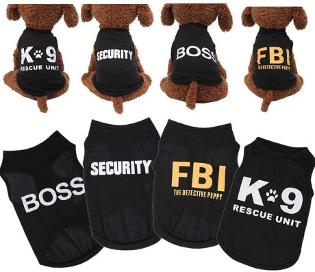 ديلفينو ملابس شتوية للكلاب والقطط والحيوانات الاليفة من 4 قطع، قميص صيفي للكلاب الصغيرة والاولاد، ملابس شيهواهوا يوركيز، ملابس حيوانات اليفة، ملابس للقطط بلون اسود، سترة امان مضحكة، هدية