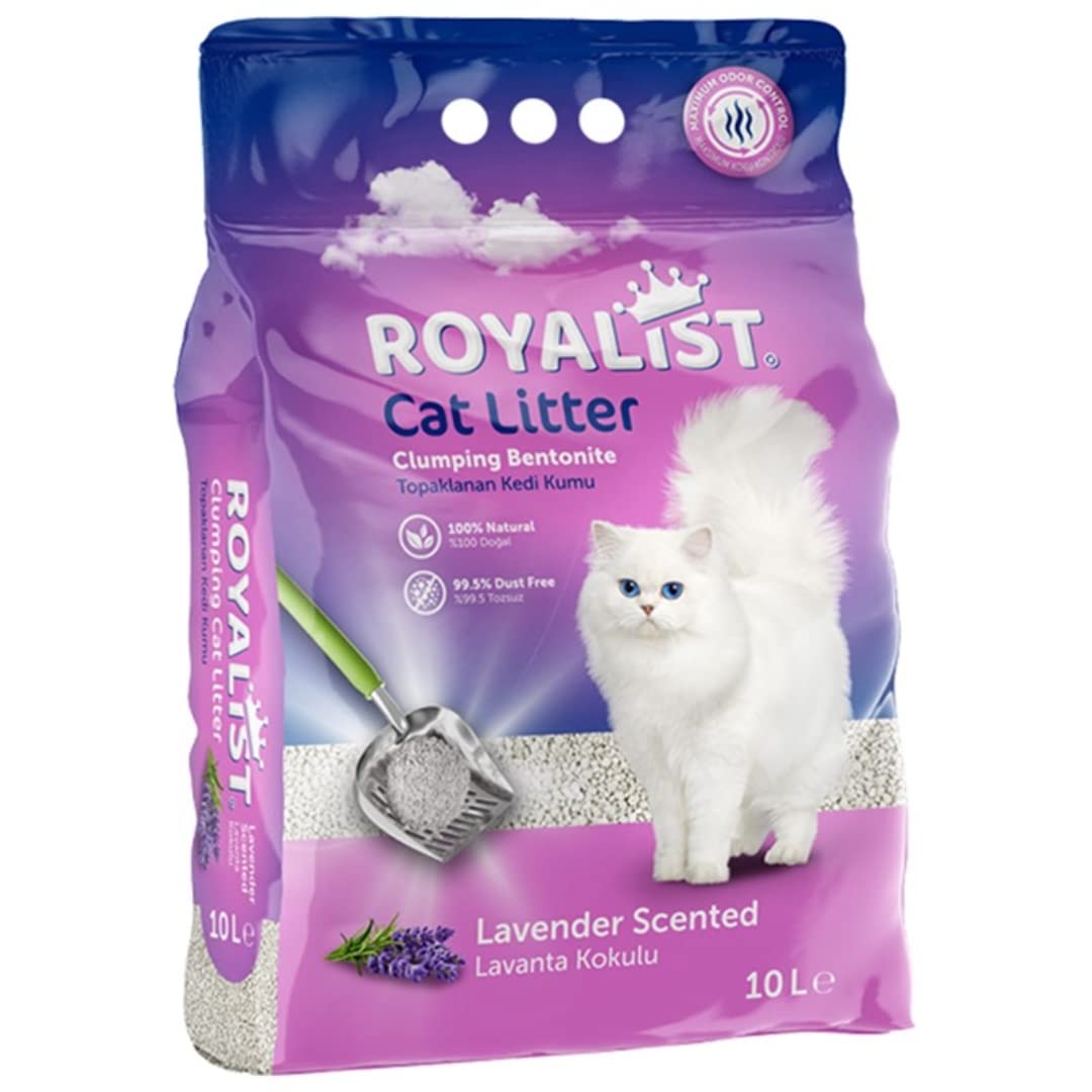 رمل فضلات القطط برائحة ليتر بيبي من روياليست، سعة 10 لتر