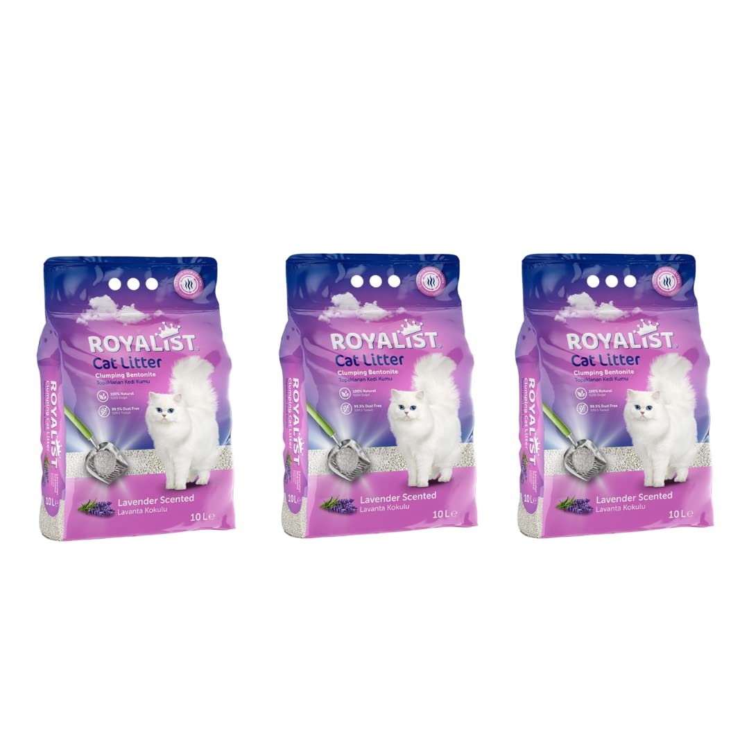 رمل فضلات القطط برائحة ليتر بيبي من روياليست، سعة 10 لتر