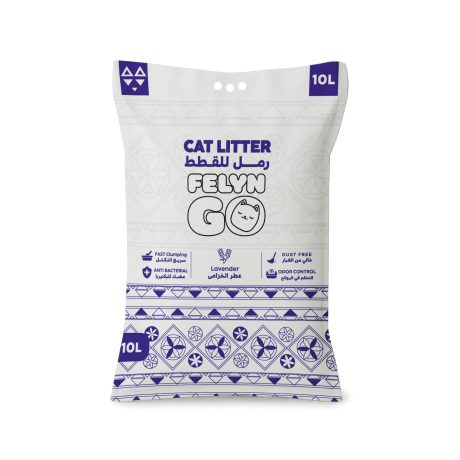 رمل فضلات القطط جو برائحة اللافندر من فيلين، 10 لتر، كل مراحل الحياة