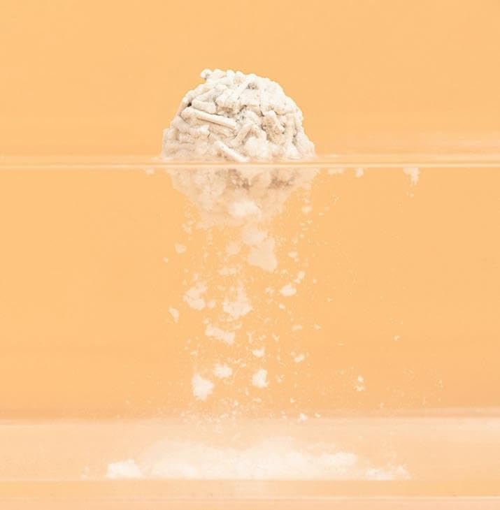 رمل فضلات قطط توفو، حبيبات رمل قطط متكتلة قابلة للرمي في المرحاض، رمل قطط طبيعي نقي وجميل خالٍ من الغبار رمل قطط منخفض التتبع فائق الامتصاص من ريشير-جو، 6 لتر 2.5 كيلوجرام/كيس، رائحة أصلية قطعة واحدة