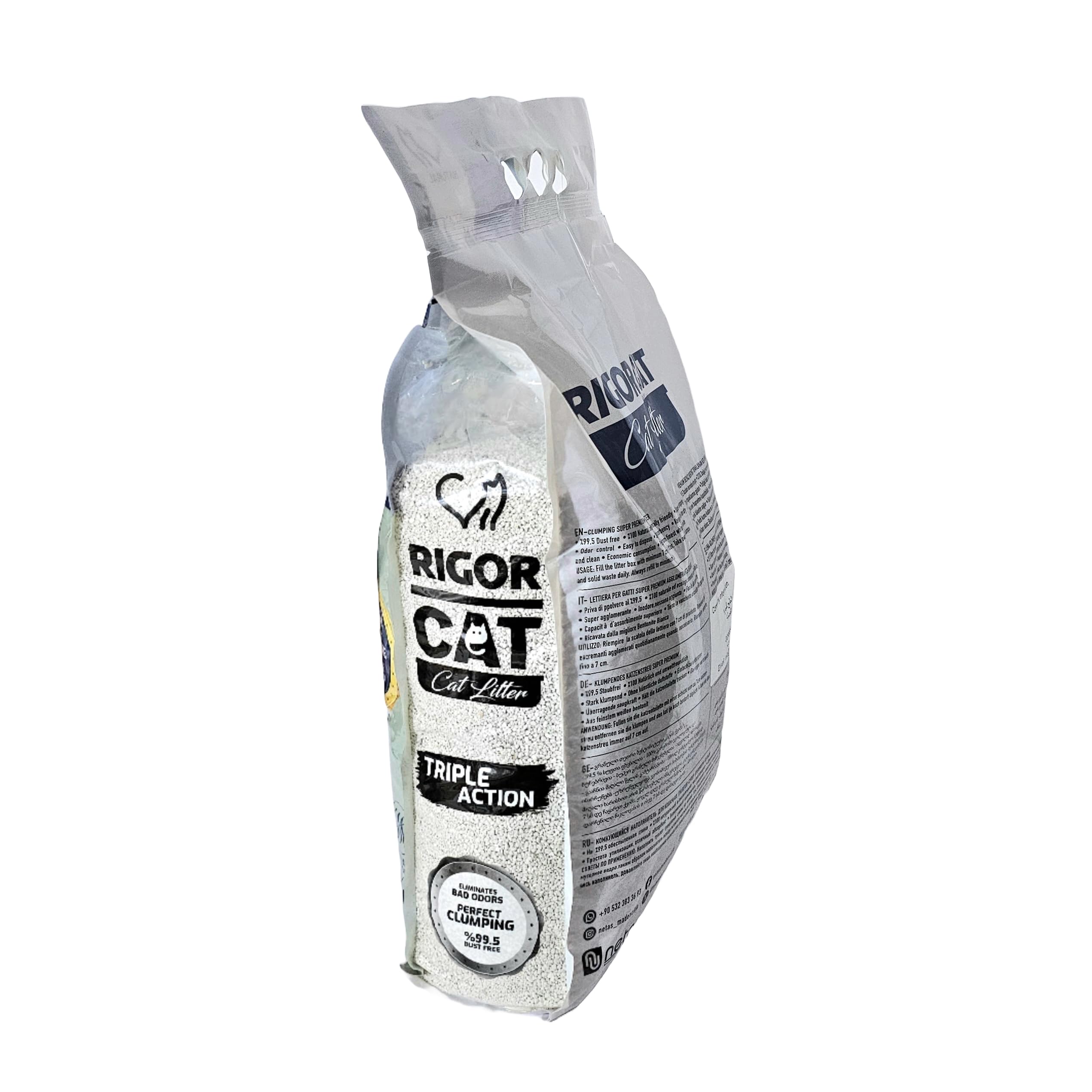 رمل لفضلات القطط ريجور بالكربون النشط معطر 10 لتر