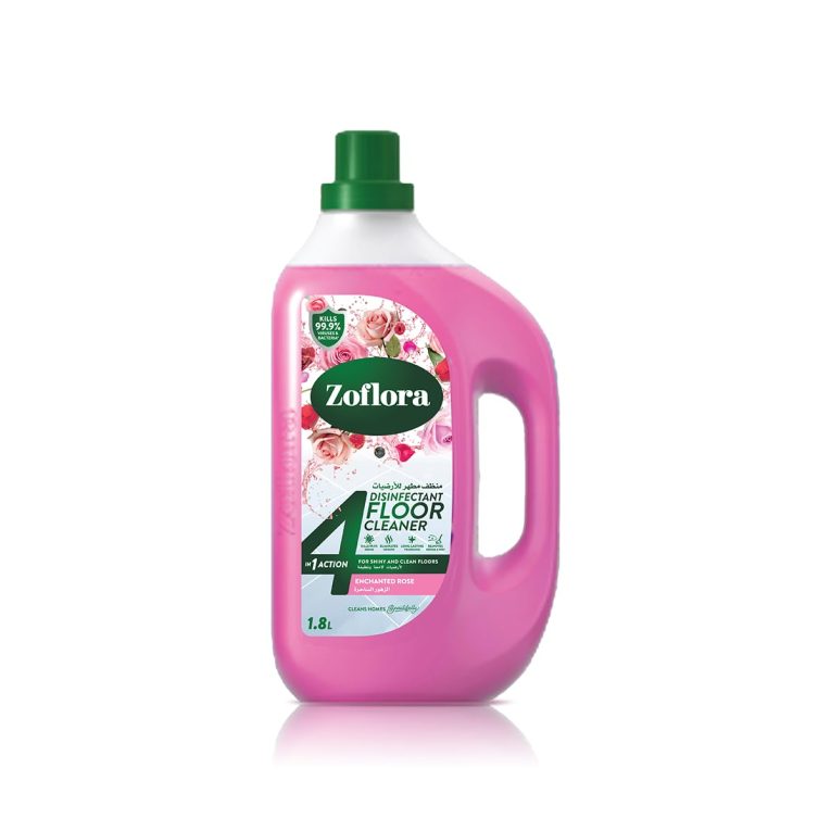 زوفلورا مطهر ومنظف الأرضيات، برائحة الزهور الساحرة، 1.8 لتر، مضاد للبكتيريا، مطهر أرضيات ومنظف أسطح واستخدامات اخرى متعددة