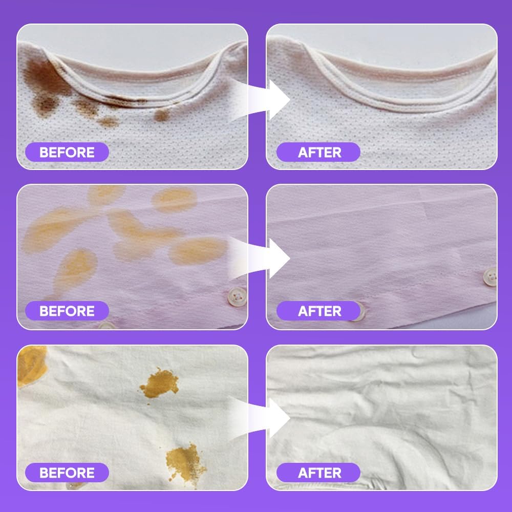 سيوسى بخاخ مزيل بقع الملابس من اكتيف انزيم، بخاخ مزيل بقع الملابس من انزيم نشط مطور 2025 للقمصان والملابس البيضاء، يزيل البقع العنيدة والزيوت