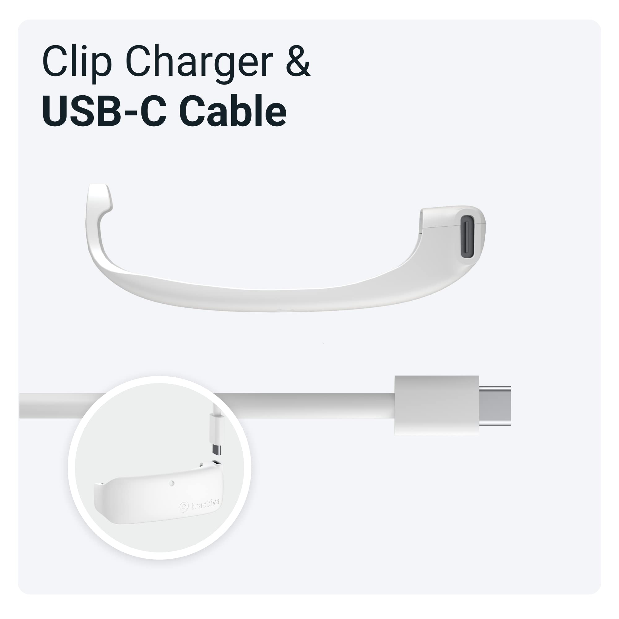 شاحن من تراكتيف متوافق مع أجهزة تتبع جي بي إس للقطط، بمنفذ واحد