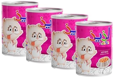 طعام رطب للقطط الصغيرة من لاثيث، عبوة من 24 قطعة × 400 جرام