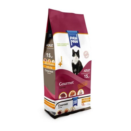 طعام للقطط بأطعمة متعددة جورميه من باوباو، 15 كجم، كل مراحل الحياة، سمك